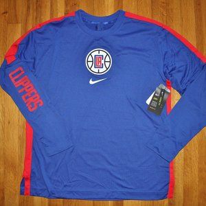 Nike Los Angeles Clippers Pre Game Shooting Shirt Mens L XL